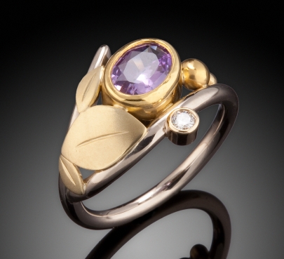 Purplish Sapphire Ring